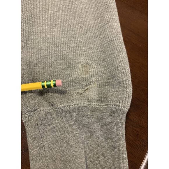 Sub_Urban Riot XL Waffle Knit Strip Hooded Sweatshirt Gray - Picture 6 of 7